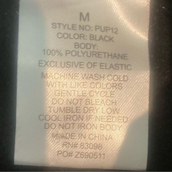 Ci Sono vegan leather stretch black leggings pull on size medium - Picture 7 of 7